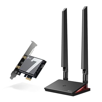 【中古】TP-Link WiFi 7 Bluetooth 5.4 対応 PCIeアダプター Archer TBE550E/A｜スカーレット2021