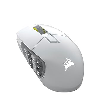 【中古】CORSAIR SCIMITAR ELITE WIRELESS SE MMOに至適な多名取り草のワイヤレスゲーミングマウスプログラム能力のあるな16名取り草 MARKSMAN S 33K検知器 ワイ