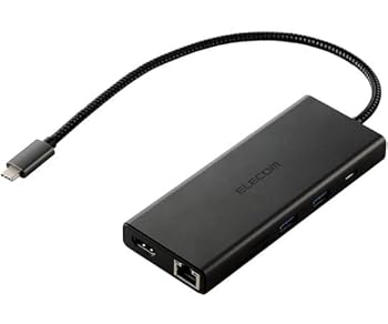 【中古】エレコム Type-Cドッキングステーション USB PD対応 ブラック DST-100BPBK|スカーレット2021