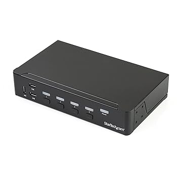 【中古】StarTech.com 4界面DisplayPort KVM取り替えっこ(4K相応う) 見せびらかす界面繋ぎ合わせる中央処理装置・パソコンマイコンうつり変わり器 3界面USB 3.0こしき SV431DPU3A2