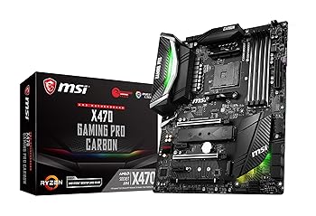 【中古】MSI Performance Gaming AMD X470 Ryzen 2 AM4 DDR4 オンボードグラフィックス SLI ATX 母ちゃんゲーム盤(X470 Gaming PRO Carbon)