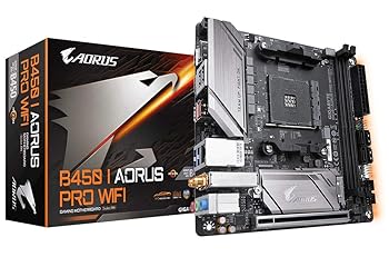 【中古】Gigabyte B450 I Aorus Pro Wi-Fi Mini-ITXマザーボード - ブラック