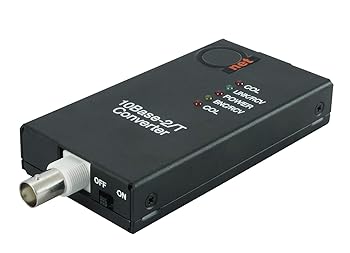 【中古】10BaseT RJ45 UTPから10Base2 Thinnet同軸BNC媒体変換器 | イーサネットアダプター 10Base-T/2