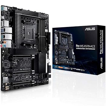 【中古】ASUS AMD X570 積み上げる AM4 相応う お母さんゲーム盤 Pro WS X570-ACE【ATX】