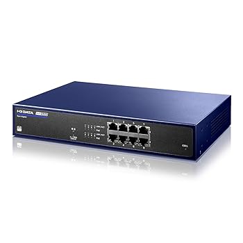 【中古】アイ・オー・データ IODATA BSH-GP08MB IEEE802.3at (Type2) 相応う8界面PoE取り替えっこ
