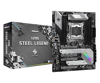 【中古】ASRock Intel X299手当て仕掛ける積み上げる ATX お母さんゲーム盤 X299 Steel Legend