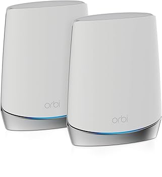 【中古】[メーカー生産終了品] NETGEAR Orbi WiFi6 Mini メッシュWiFi AX4200 2台セット 無線LANルーター 11ax トライバンド RBK752 無償3年保証 【Ninte