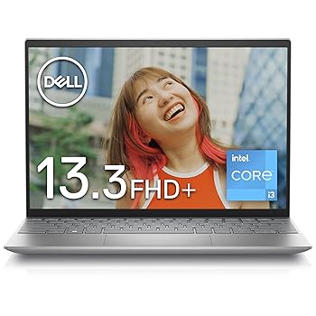 【中古】Dell Inspiron 13 5320 モバイルノートパソコン MI533A-CHL プラチナシルバー(Intel 12th Gen Core i3-1215U,8GB,256GB SSD,13インチFHD+)