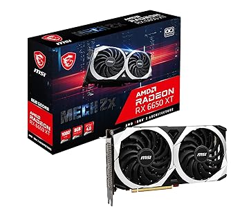 【中古】MSI Radeon RX 6650 XT MECH 2X 8G OC グラフィクスゲーム盤 VD8095
