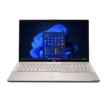 【中古】富士通｜FUJITSU 万覚え帳マイコン LIFEBOOK NH77/F3 三鞭酒ゴールド FMVN77F3G ［17.3型 /Windows11 Home/AMD Ryzen 7 /Office HomeandBusine