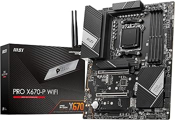 【中古】MSI 母ちゃんゲーム盤 PRO X670-P WIFI AMD Ryzen 7000 続きもの(AM5)相応うX670心付け書き割り積み上げる ATX MB5863