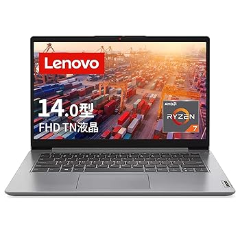 【中古】Lenovo IdeaPad Slim 170 万覚え帳マイコン (14.0in FHD TN液晶 Ryzen 7 5700U 8GB 512GB SSD web写真機 無線電話ローカルエリアネットワーク) 薄墨色 82R3004RJP 【Window