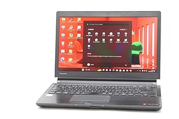【中古】良品 フルHD 13.3インチ TOSHIBA DYNABOOK R73J Windows11 高性能 七世代Core i5-7300U 8GB 爆速256GB-SSD Office付 Win11【ノートパソコ|スカーレット2021