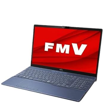 【中古】富士通|FUJITSU ノートパソコン LIFEBOOK AH45/G2 メタリックブルー FMVA45G2L [15.6型 /Windows11 Home/intel Core i3 /メモリ:8GB /SSD:256|スカーレット2021