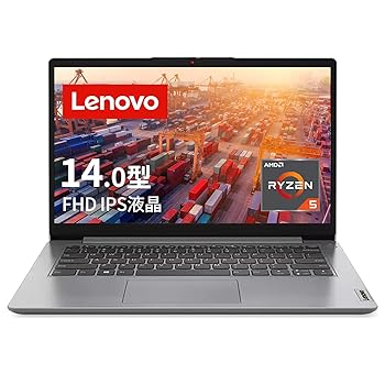 【中古】Lenovo ノートパソコン IdeaPad Slim 170 14.0インチ Ryzen 5 7520U メモリ8GB SSD256GB Windows11 バッテリー駆動12.0時間 重量1.38kg グレー 8｜スカーレット2021