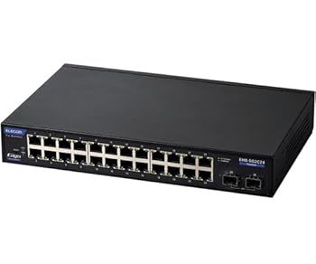 【中古】エレコム 法人向けスイッチングこしき/WEBかっこ良い/Giga/24界面 EHB-SG2C24 有線LAN-ネットワーク機器