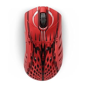 【中古】Pwnage ポウネイジ Wireless Gaming Mouse StormBreaker Limited Edition Red マグネシウムアロイ 4000サイクル PAW3395検出器 [ワイヤレスゲーミング
