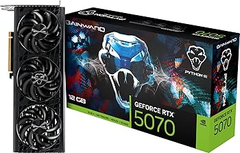 【中古】GAINWARD RTX 5070 PYTHON III 12GB GDDR7 192bit 3-DP HDMI グラフィクスゲーム盤 NE75070019K9-GB2050T VD9111