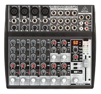【中古】ベリンガー アナログミキサー 12チャンネル エフェクト搭載 XENYX 1202FX ブラック