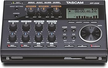 【中古】TASCAM(タスカム) DP-006 マルチトラックレコーダー MTR 6トラック SD/SDHC 電池駆動 ギター ボーカル バンド録音 カラオケ練習 多重録音 重ね録