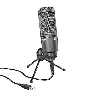 【中古】オーディオテクニカ AT2020USB+ USBマイク PC マイク コンデンサーマイク コンデンサーマイクロホン ストリーマー コンテンツクリエーター ゲー
