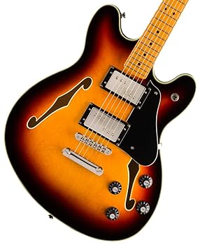 【中古】Squier by Fender エレキギター Classic Vibe Starcaster?, 3-Tone Sunburst ソフトケース付き｜スカーレット2021