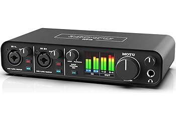 【中古】MOTU M4 4in 4out USBオーディオインターフェース 国内正規品 USB-DAC ゲーミング iPhone/iPad対応 歌枠配信 ギター接続 DAWソフト＆エフェクト