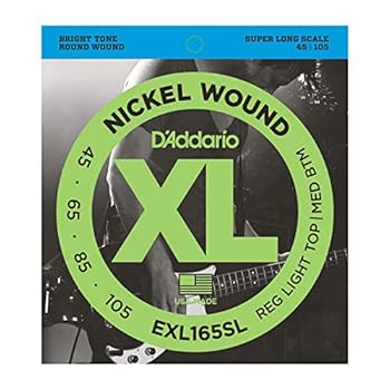 【中古】DADDARIO (ダダリオ) ベース弦 EXL165SL NickelWound Bass Light Top Med Btm 45-105 SuperLong