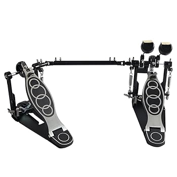 【中古】ツインペダル ダブルベースペダル ダイレクトドライブ式 バスドラムキック用 フットペダル付 滑り止めグリル設計 ツインドラムペダル 調節可能