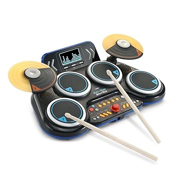 【中古】VTech Kidi Star ドラムパッド、ブラック。