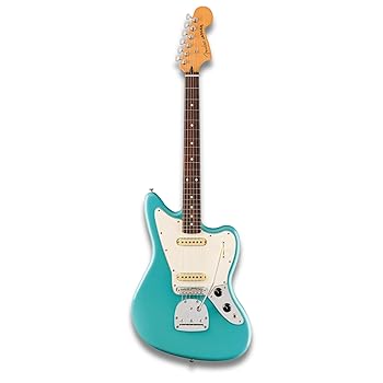 【中古】Fender フェンダー エレキギター Player II Jaguar?, Rosewood Fingerboard, Aquatone Blue ソフトケース付き