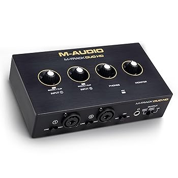 【中古】M-AUDIO M-Track Duo HD オーディオインターフェイス USB-C対応 24bit・192kHz 2イン2アウト（XLR/TRS対応） レコーディング・配信・ポッドキャ｜スカーレット2021