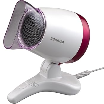 【中古】アイリスオーヤマ ドライヤー 置き型 ハンズフリー パールピンク HDR-S1-P｜スカーレット2021