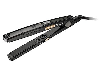 【中古】［非常に良い］ヴィダル サスーン ストレートアイロン マジックシャイン スチーム&マイナスイオン 5段階温度調節 ブラック VSS-7101/KJ｜スカーレット2021