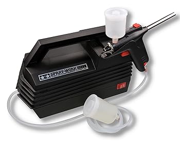 【中古】タミヤ エアーブラシシステム No.20 スプレーワーク ベーシックコンプレッサーセット エアーブラシ付 74520