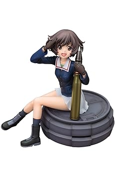 【中古】コトブキヤ ガールズ&パンツァー 秋山優花里 1/8スケール PVC製 塗装済み完成品フィギュア