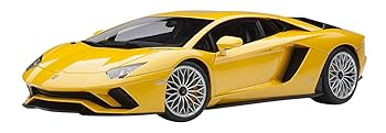 【中古】オート美術(AUTOart) AUTOart 1/18 ランボルギーニ アヴェンタドール S メタリック・黄色 成し遂げる品