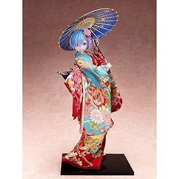 【中古】吉徳×F:NEX Re:ゼロから始める異世界生活 レム 日本人形 1/4スケール 塗装済み完成品フィギュア