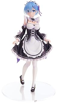 【中古】Re ゼロから始める異世界生活 レム 1/7スケール プラスチック製 塗装済み完成品フィギュア