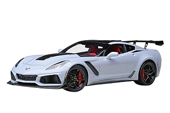 【中古】AUTOart 1/18 シボレー コルベット (C7) ZR1 グレー・メタリック 完成品
