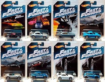 【中古】ワイルド・スピード ホットウィール 2017 ウォルマート限定 ダイキャストカー 1/64 ベーシックシリーズ 8台セット / FAST & FURIOUS HOT WHEELS