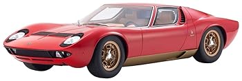 【中古】京商オリジナル 1/12 ランボルギーニ ミウラ P400S レッド 完成品