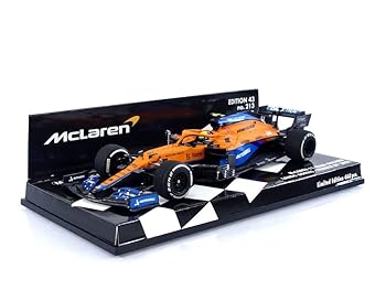 【中古】Minichamps 1/43 マクラーレン MCL35M ノ栗鼠 フランス共和国GP2021 成し遂げる品
