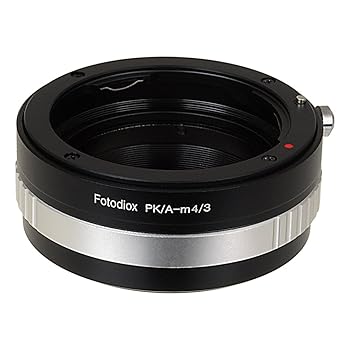 【中古】Fotodiox レンズマウントアダプター Pentax K AF水晶体からMFT(Micro-4/3、M4/3)マウントミラーレスカメラ(OM-D E-M10、Lumix GH4、BMPCCなど)絞