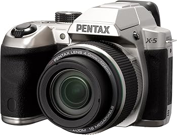 【中古】Pentax X-5 silver 16 Digital Camera with 26x Optical Image Stabilized Zoom with 3-Inch LCD (Silver) by Pentax