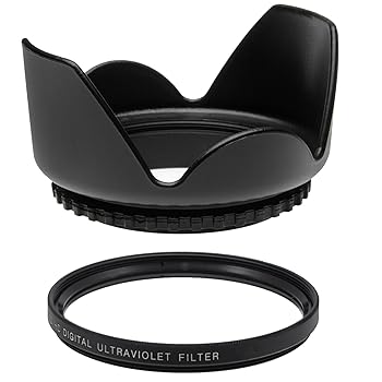 【中古】［人並み外れたに好いたらしい］52 粍 UV水漉し+ 52 粍チューリップレンズフードfor Pentax SMC DA 50 粍 f1.8、52 粍紫外線水漉し\u0026 52 粍水晶体ボンネット