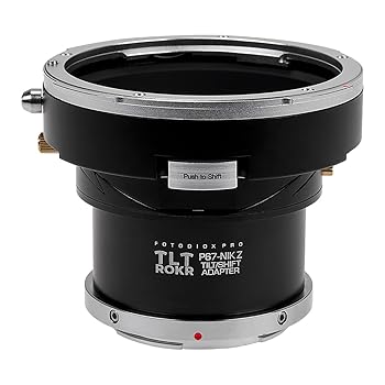【中古】［人並み外れたに好いたらしい］Fotodiox Pro TLT ROKR - Tilt/Shift Lens Mount Adapter Compatible with Pentax 6x7 (P67, PK67) Mount SLR Lenses to Nikon Z-Mount Mirrorle