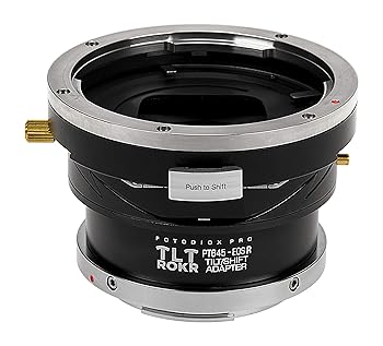 【中古】［人並み外れたに好いたらしい］Fotodiox Pro TLT ROKR Compatible with Tilt/Shift Lens Mount Adapter Compatible with Pentax 645 (P645) Mount Lenses to Canon RF Mount Mi