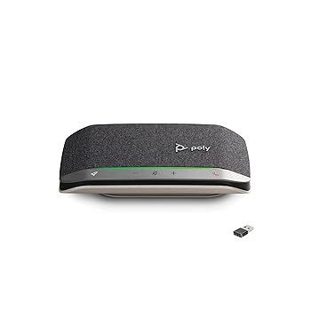 【中古】［人並み外れたに好いたらしい］Poly Sync 20+ 金棒引き電話機 Bluetooth ( アダプタ嘱する BT700 ) USB-A 携帯型 パソコン Mac かっこ良い電話機 年代順の継続当て嵌める20第四次元 響動めき 山びこ低
