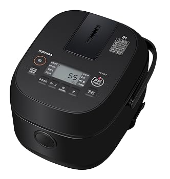 【中古】TOSHIBA(東芝) 炊飯器 3合 RC-5ZXT(K) ブラック 一人暮らし IH 玄米 保温24時間